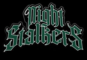 Night stalkers logo on a black background.