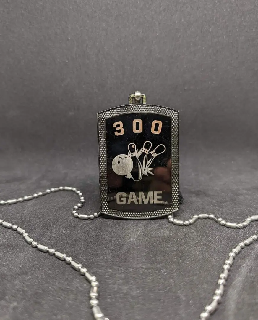 A flask with the word 300 game on it.